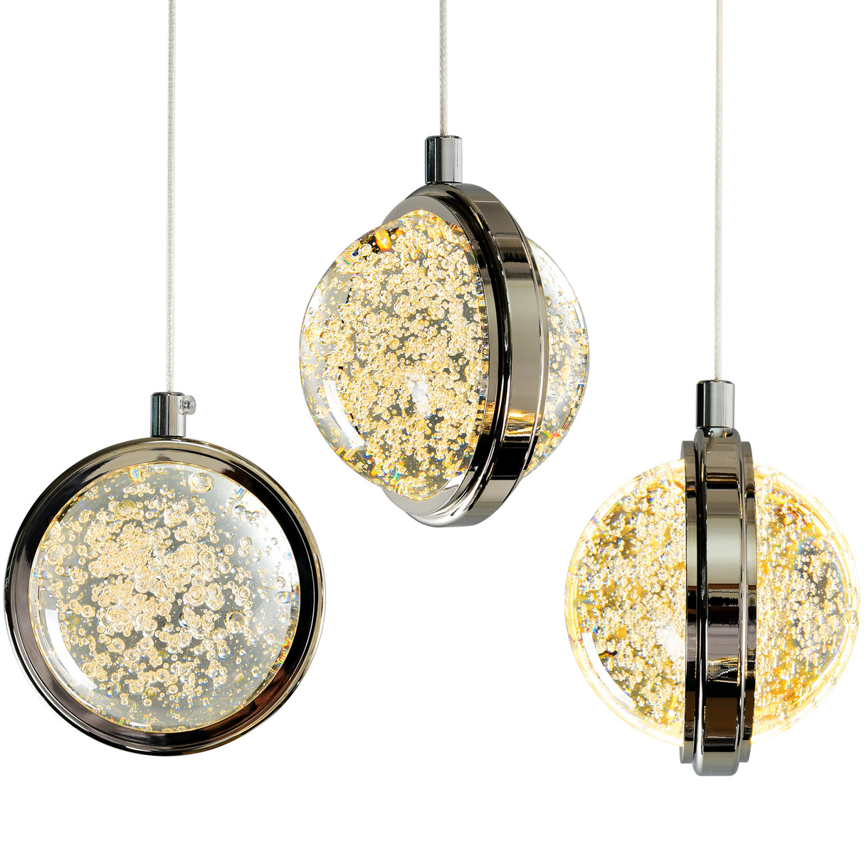 Salvador Integrated LED 40in Polished Nickel Chandelier