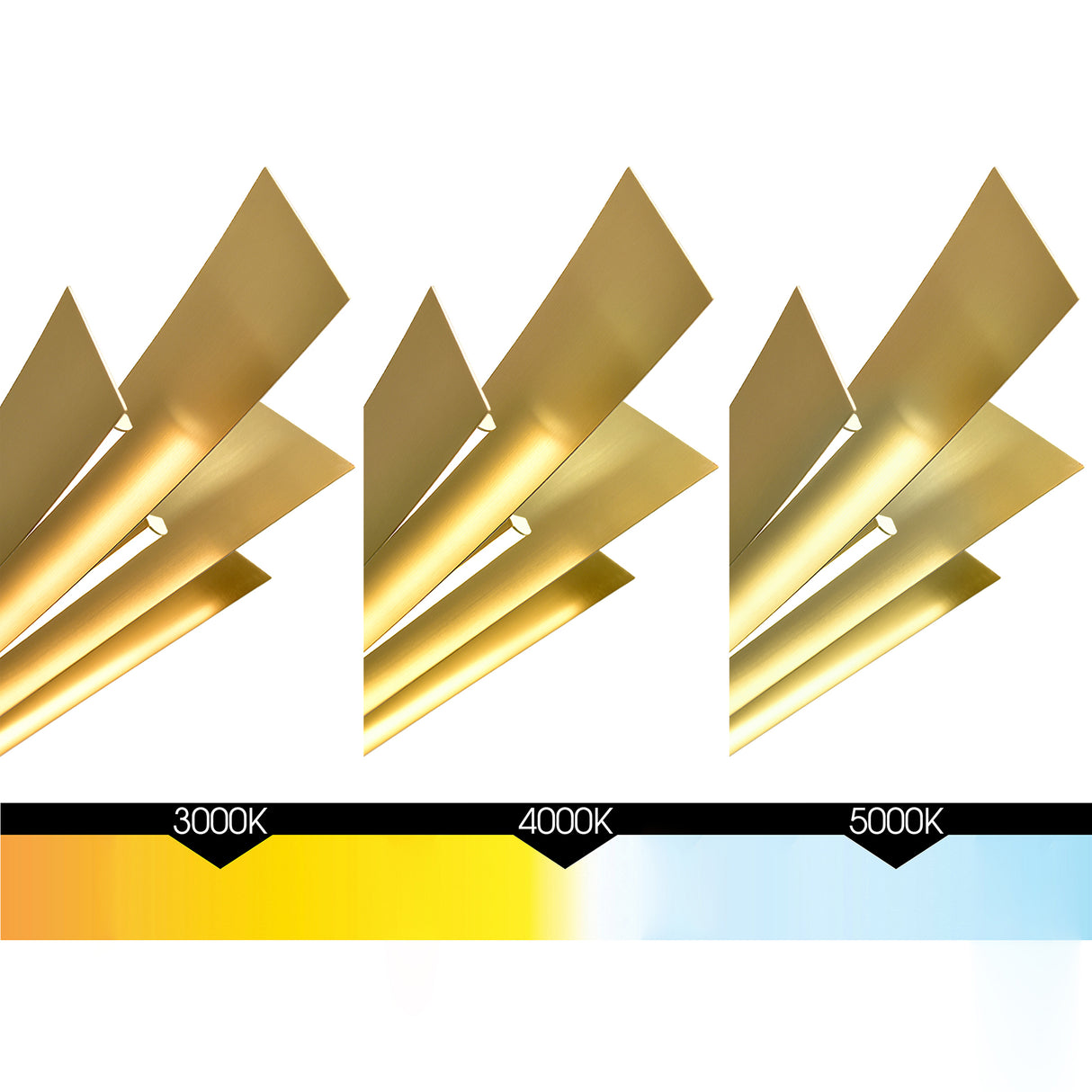 Candora Integrated LED 50in Brass Chandelier