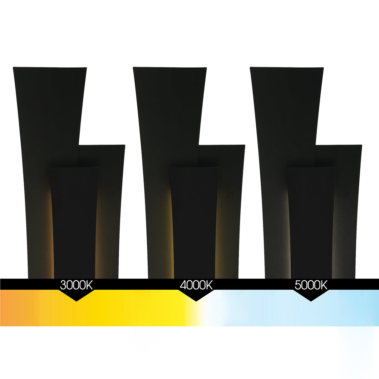 Candora Integrated LED 36in Black Vanity Light