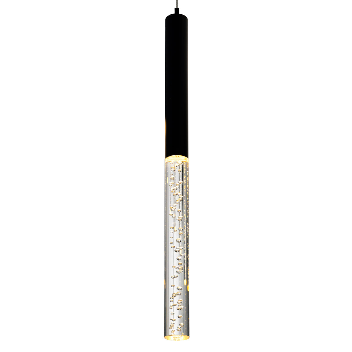 Dragonswatch Integrated LED 32in 45 Pendant Black Chandelier