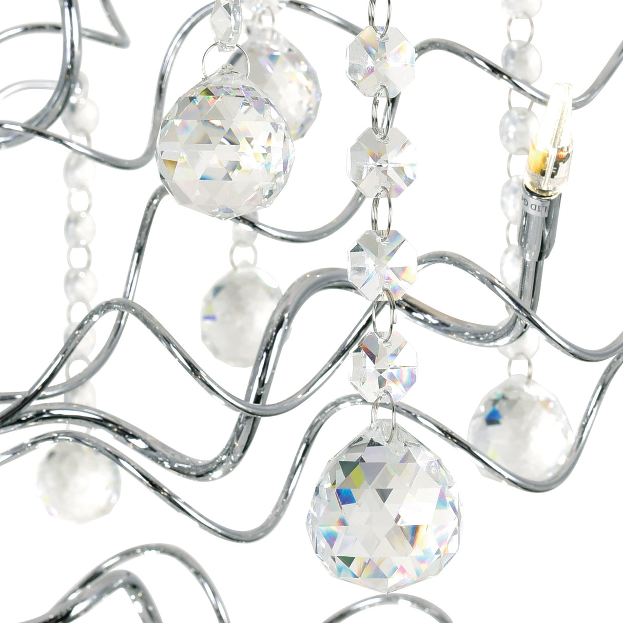 Cherry Blossom 48 Light Chandelier With Chrome Finish