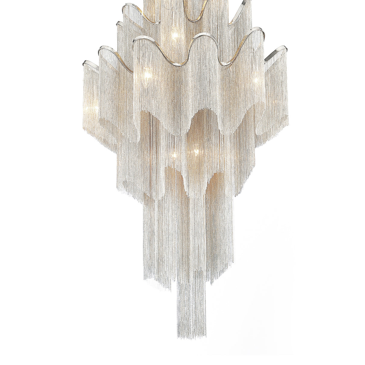 Daisy 17 Light 32in Chrome Down Chandelier
