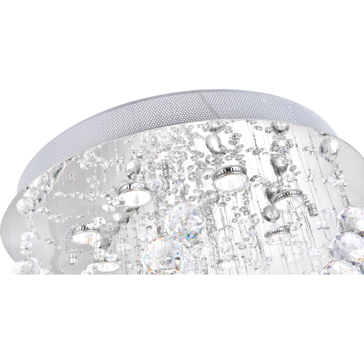 Twister 8 Light Chandelier With Chrome Finish
