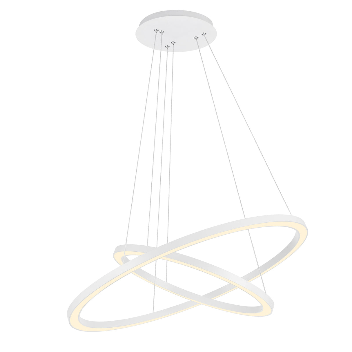 Chalice Integrated LED 24in White Chandelier