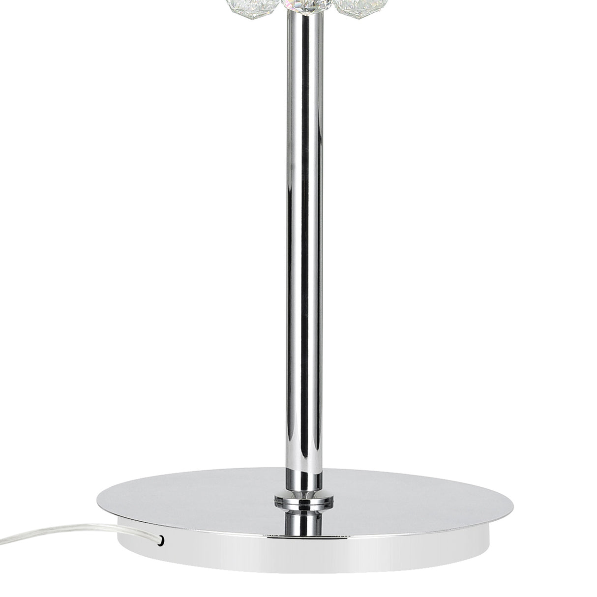 Empire 6 Light 14in Chrome Table Lamp with Crystals