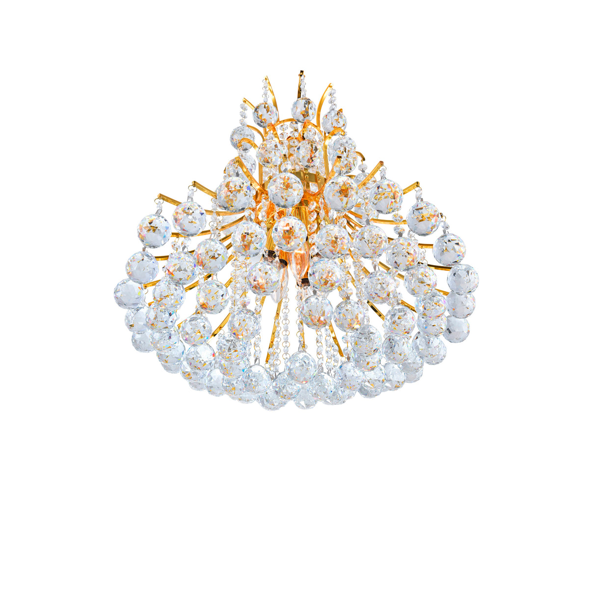 Princess 8 Light 20in Gold Down Chandelier