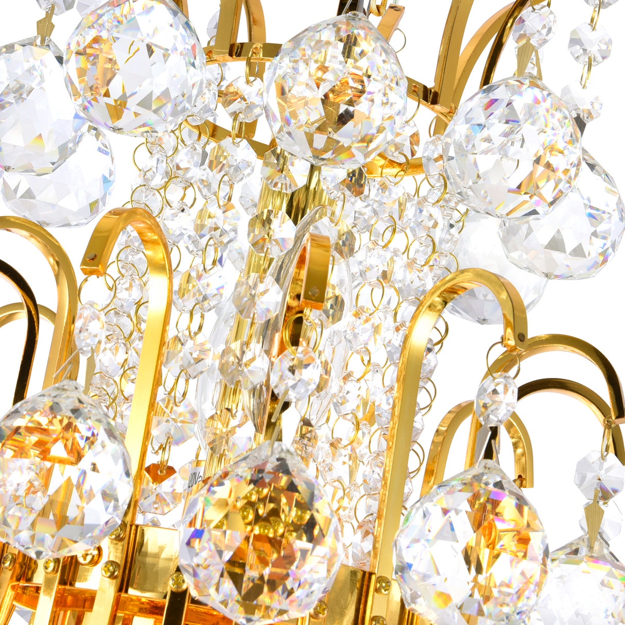 Princess 10 Light 24in Gold Down Chandelier