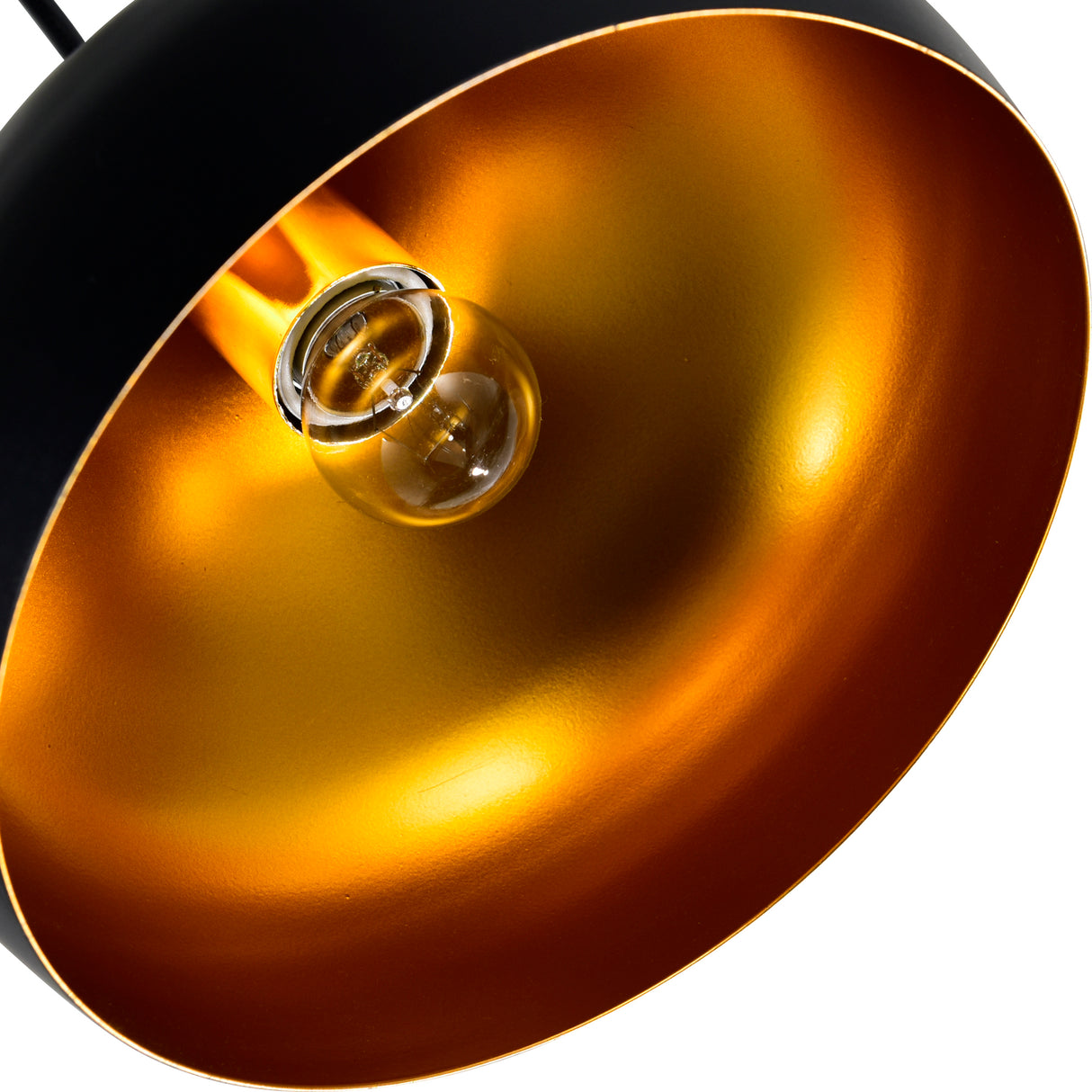 Dynamic 1 Light 13in Black Down Pendant