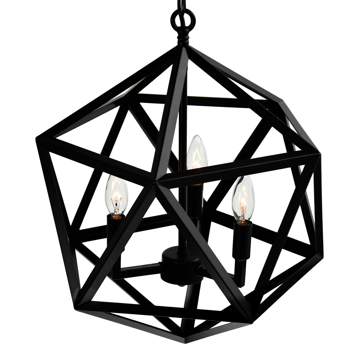 Amazon 3 Light Black Pendant