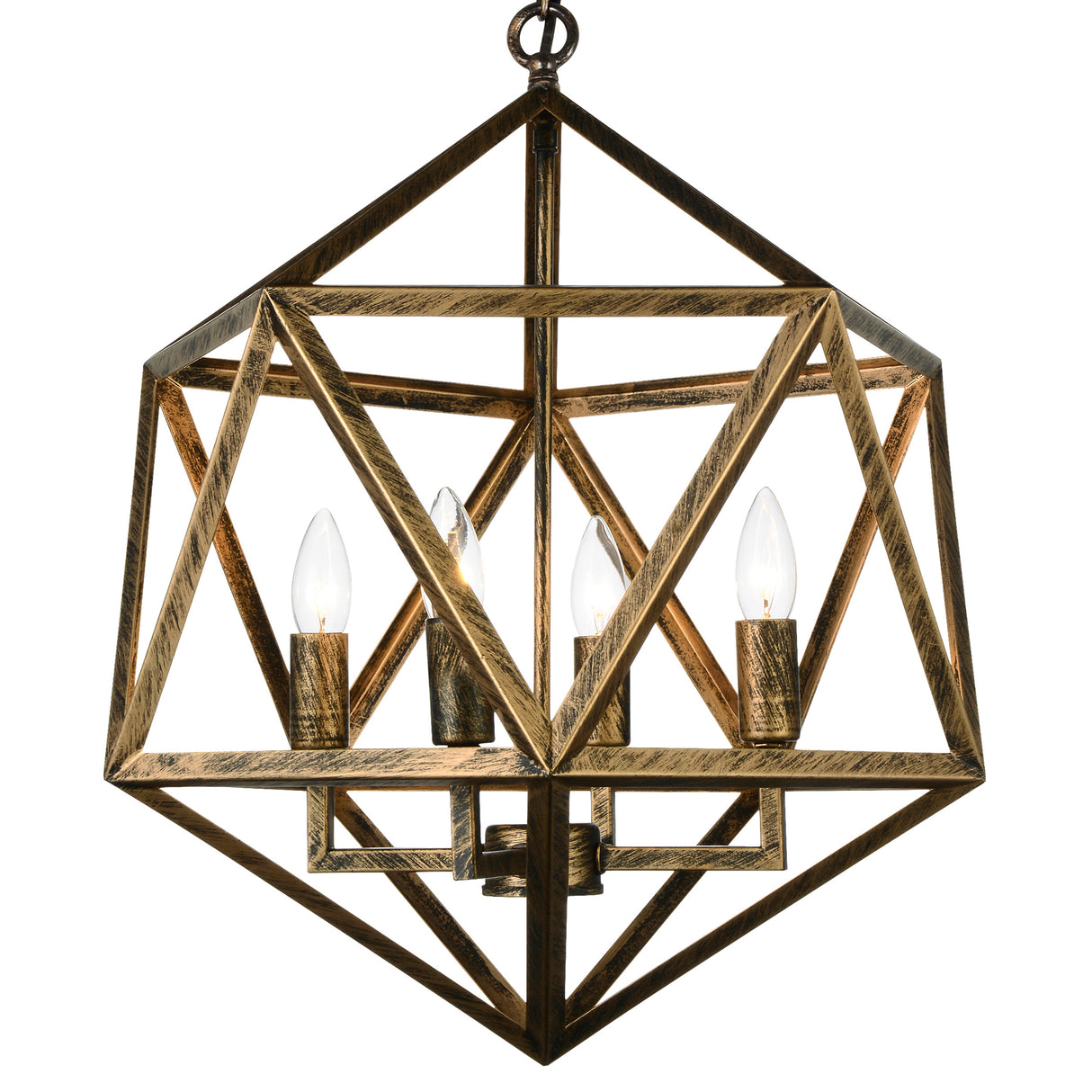 Amazon 4 Light Antique Forged Copper Pendant