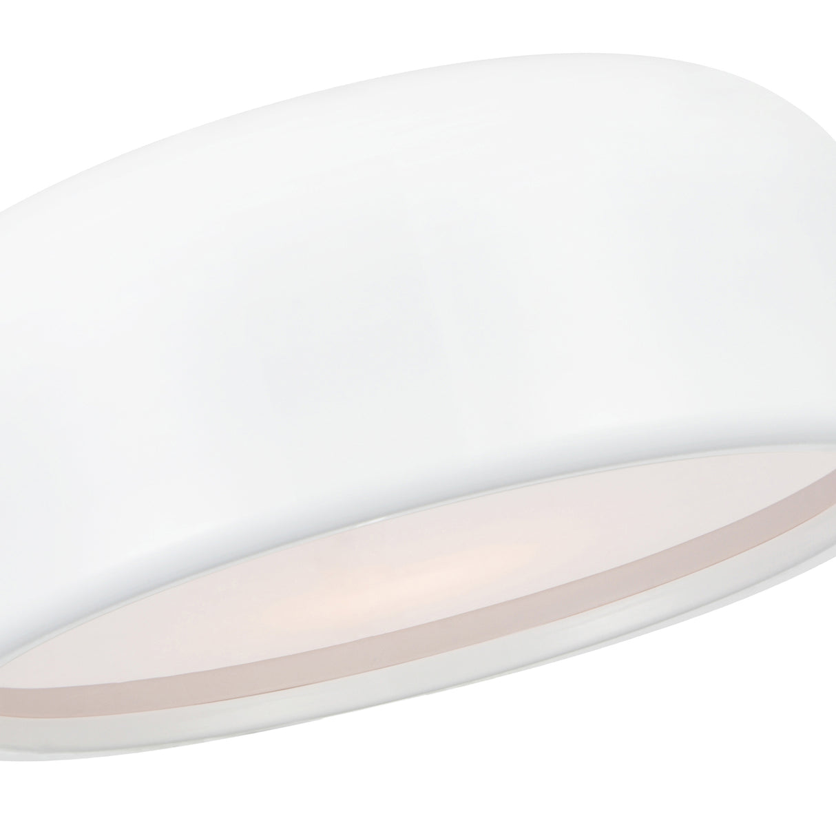 Campton 2 Light 14in White Drum Shade Flush Mount