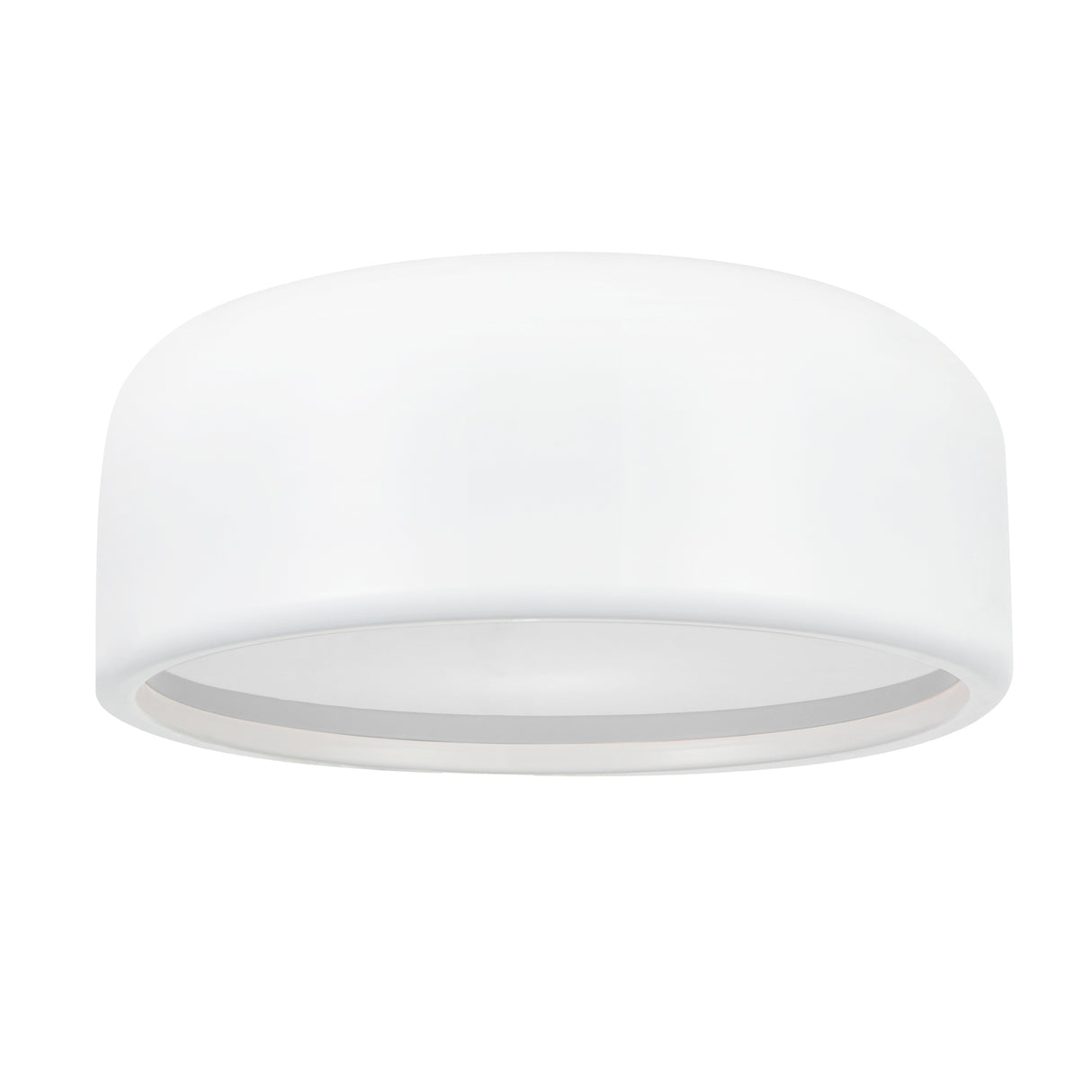 Campton 2 Light 14in White Drum Shade Flush Mount