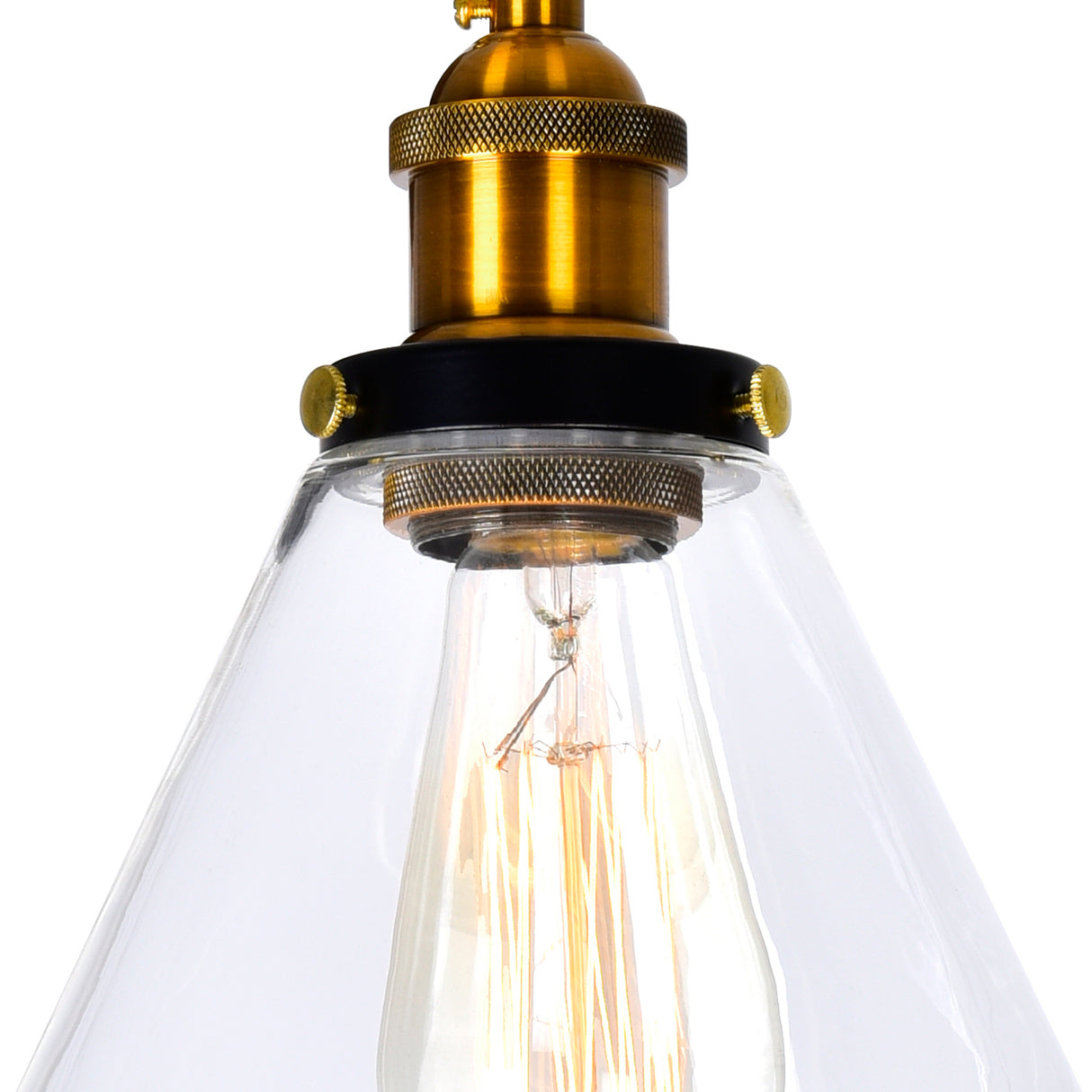 Eustis 2 Light 15in Black & Gold Vanity Light