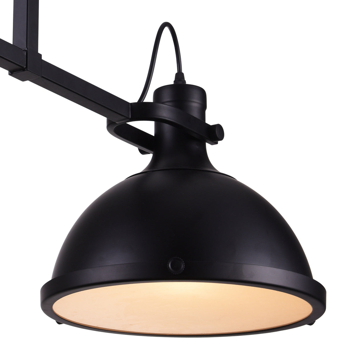 Strum 3 Light 50in Black Island Chandelier