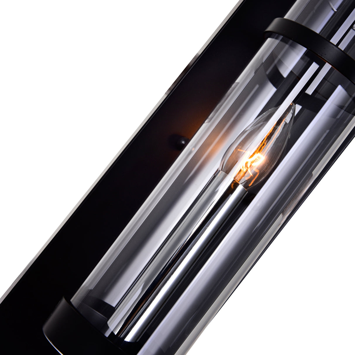 Sierra 1 Light 5in Black Wall Sconce