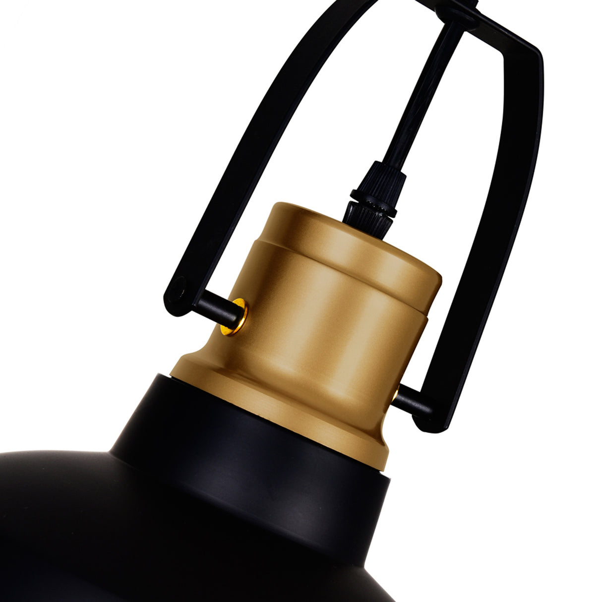 Elisa 1 Light 9in Black Down Pendant