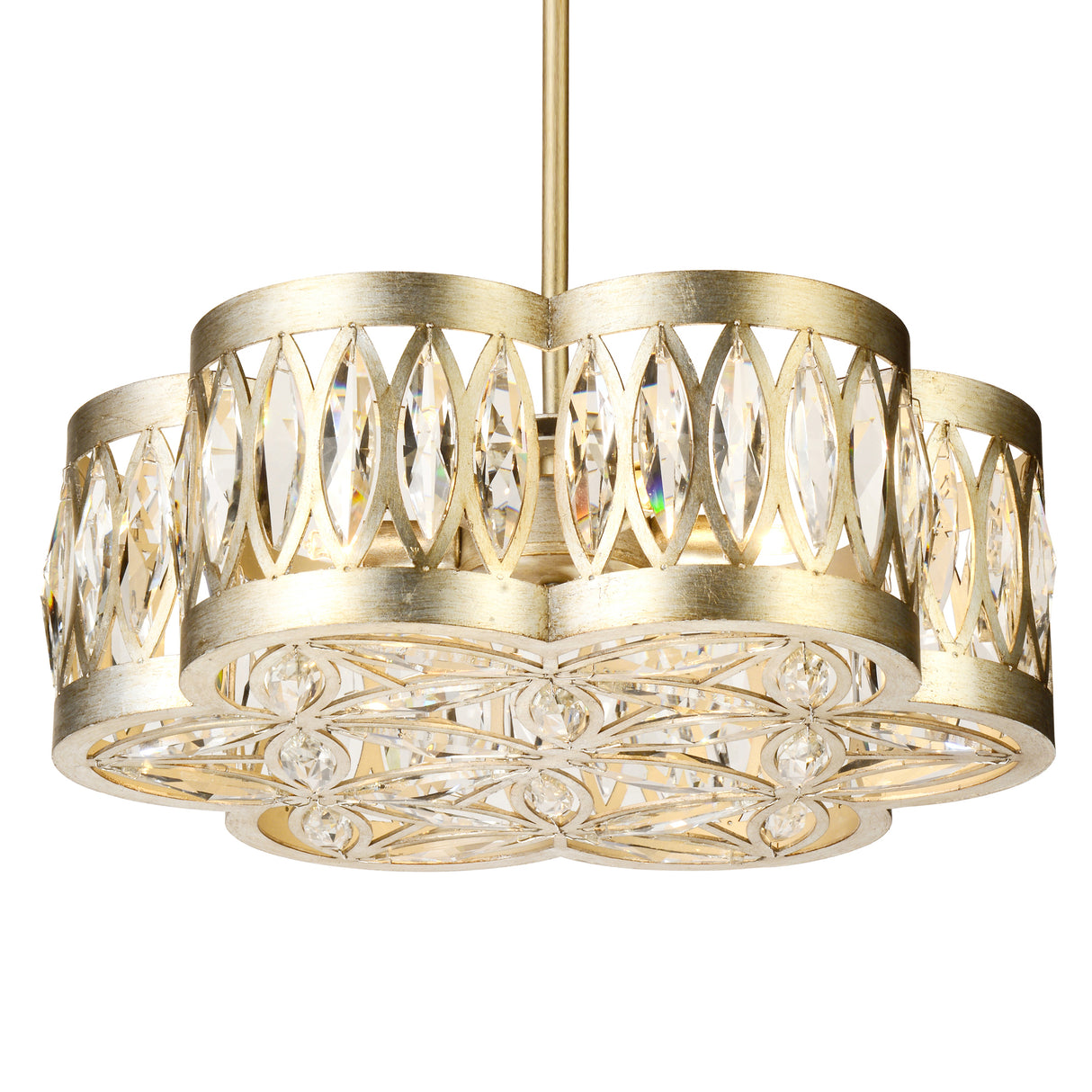 Nova 6 Light 16in Champagne Chandelier