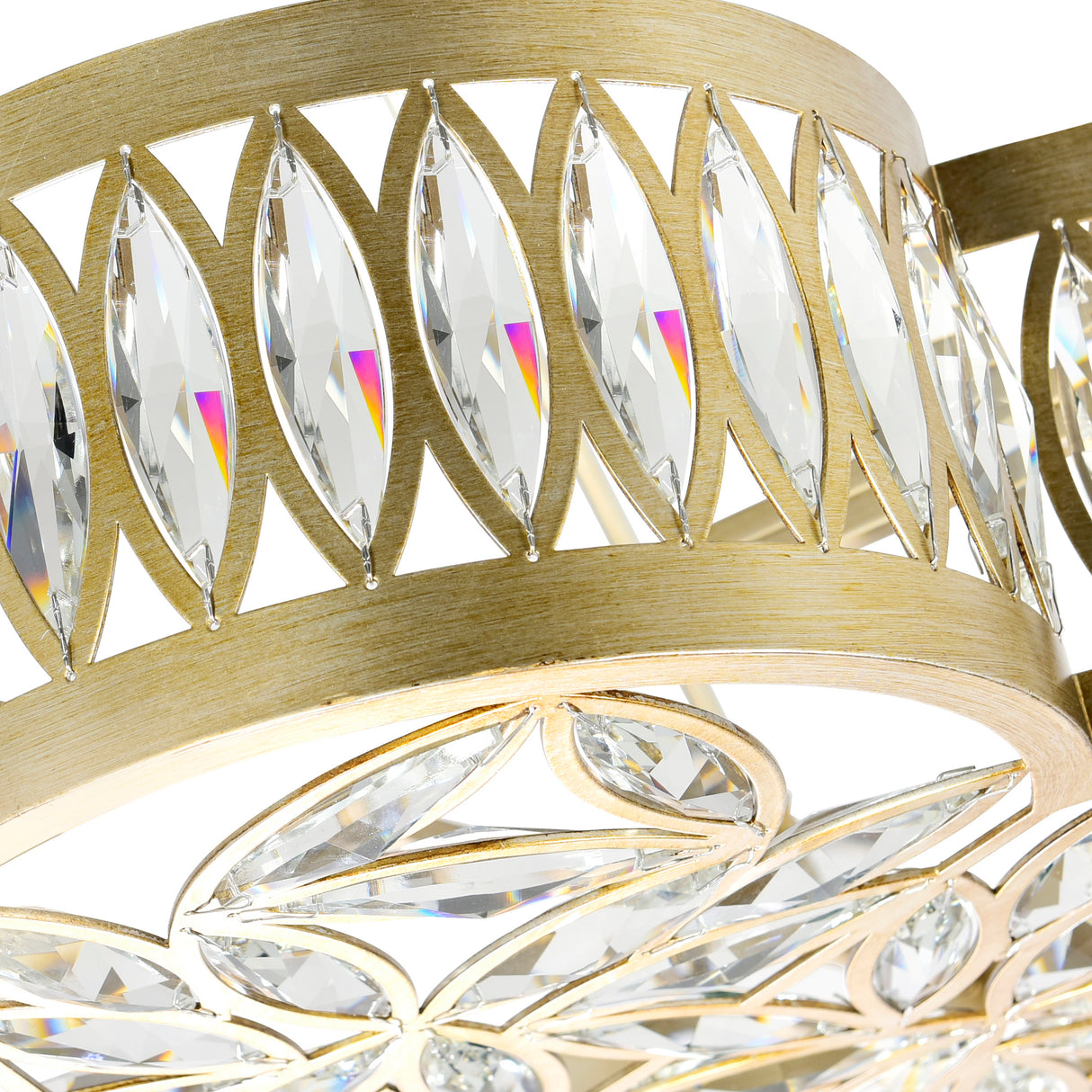 Nova 6 Light 16in Champagne Chandelier