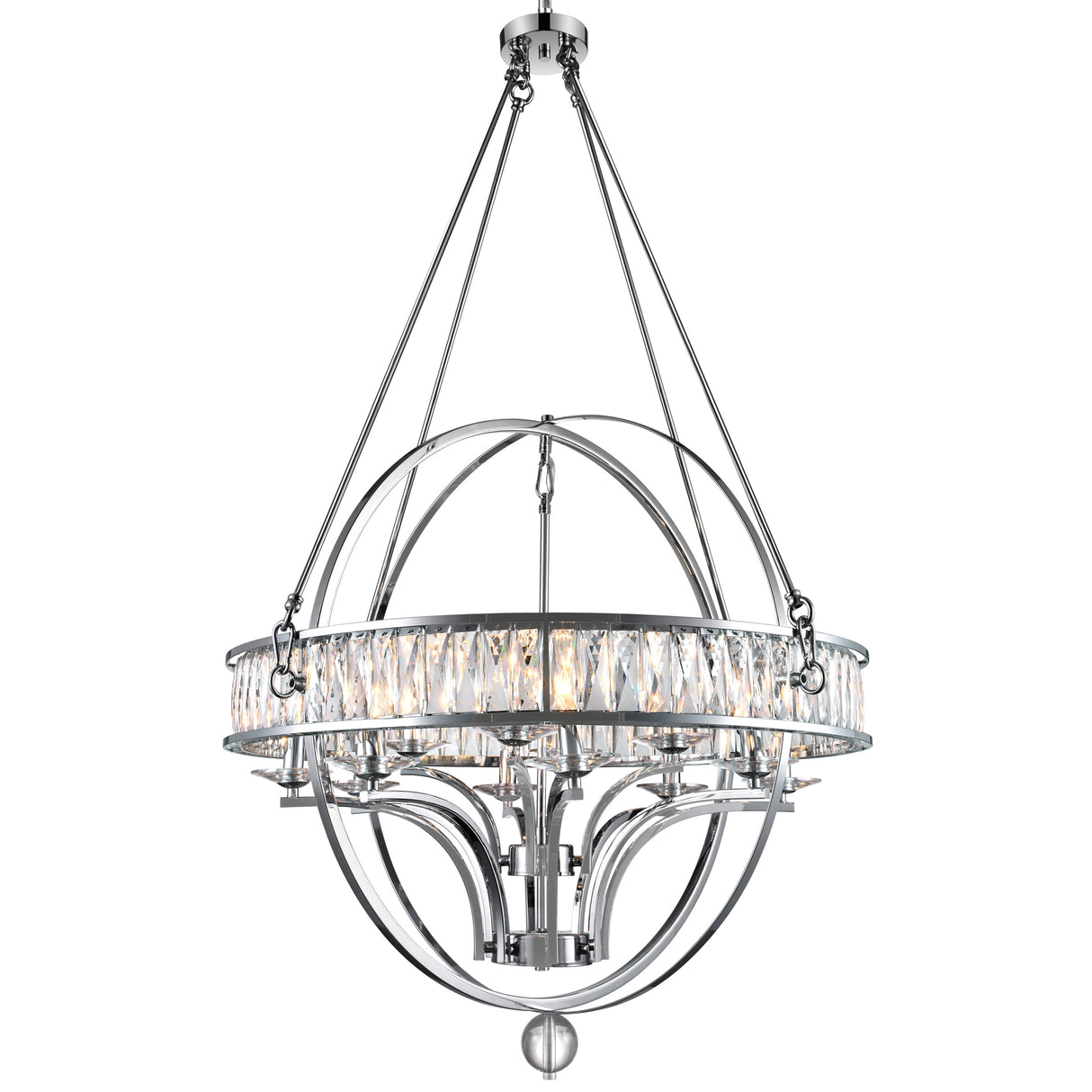 Arkansas 12 Light Chrome Chandelier
