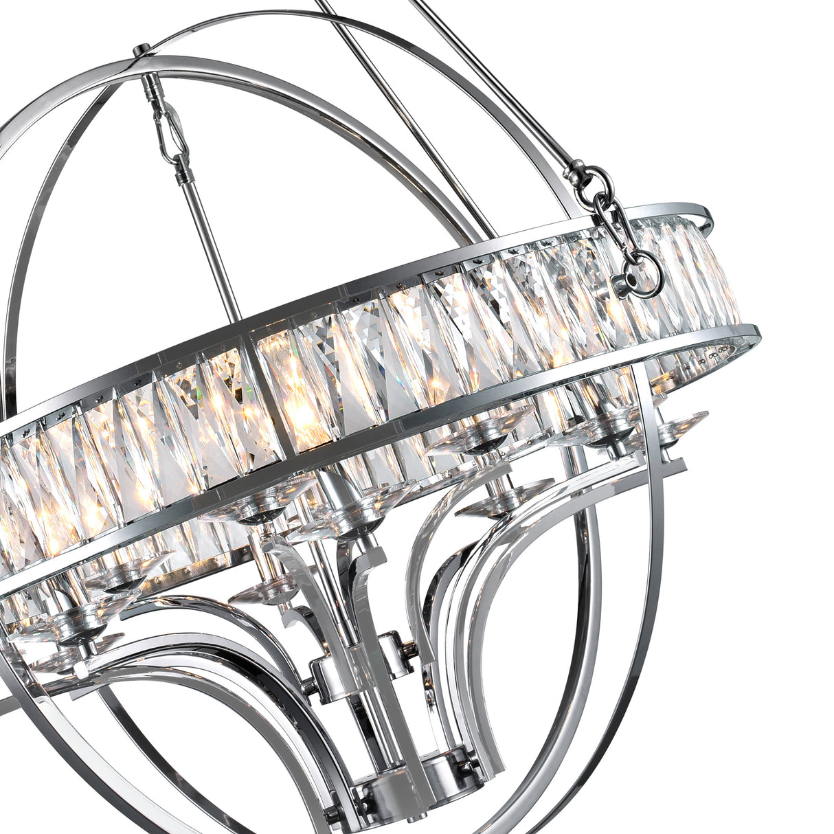 Arkansas 12 Light Chrome Chandelier