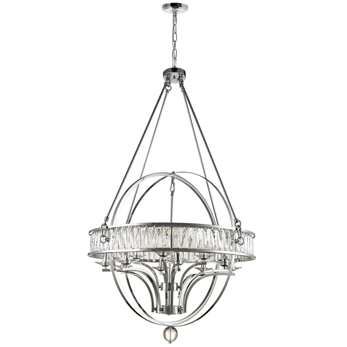 Arkansas 12 Light Chrome Chandelier