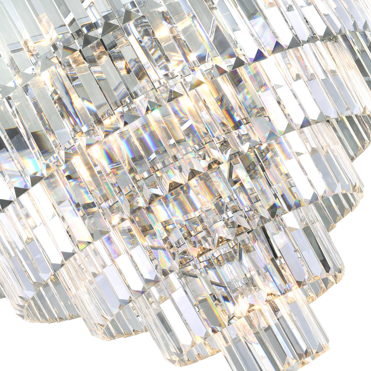 Weiss 15 Light Chrome Down Chandelier