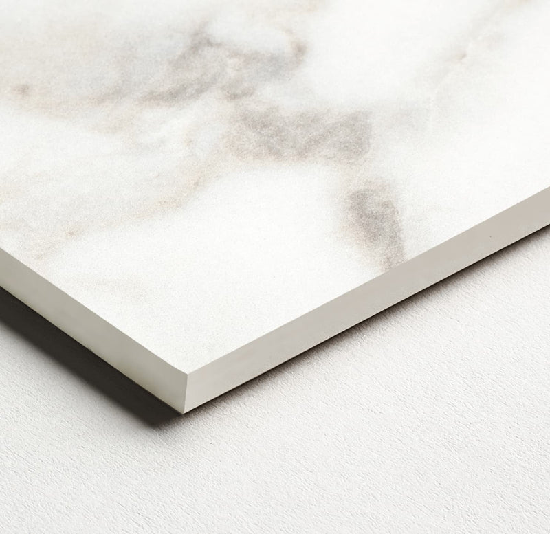 48 x 110 in Majesto Calacatta Oro Honed Rectified Colorsync Sintered Slab 6 mm surface