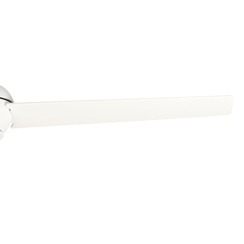 KENDRICK 52" In. White/White 3 Blade Smart Ceiling Fan with LED Light Kit Works with LED Light Kit & Remote Control