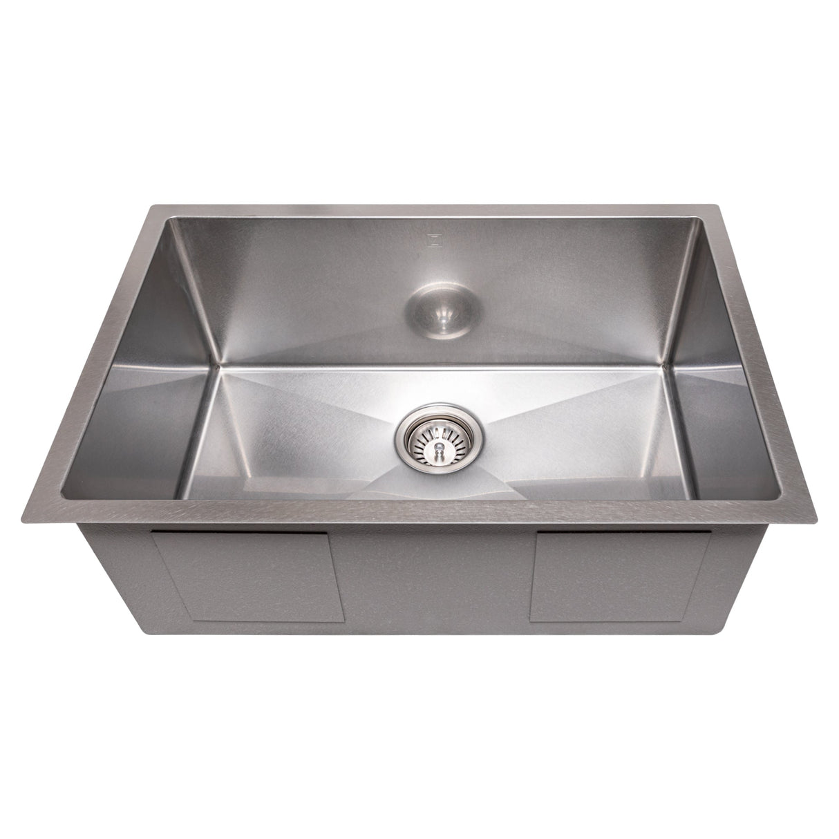 ZLINE 27 in. Meribel Undermount Single Bowl Stainless Steel Kitchen Sink with Bottom Grid (SRS-27)