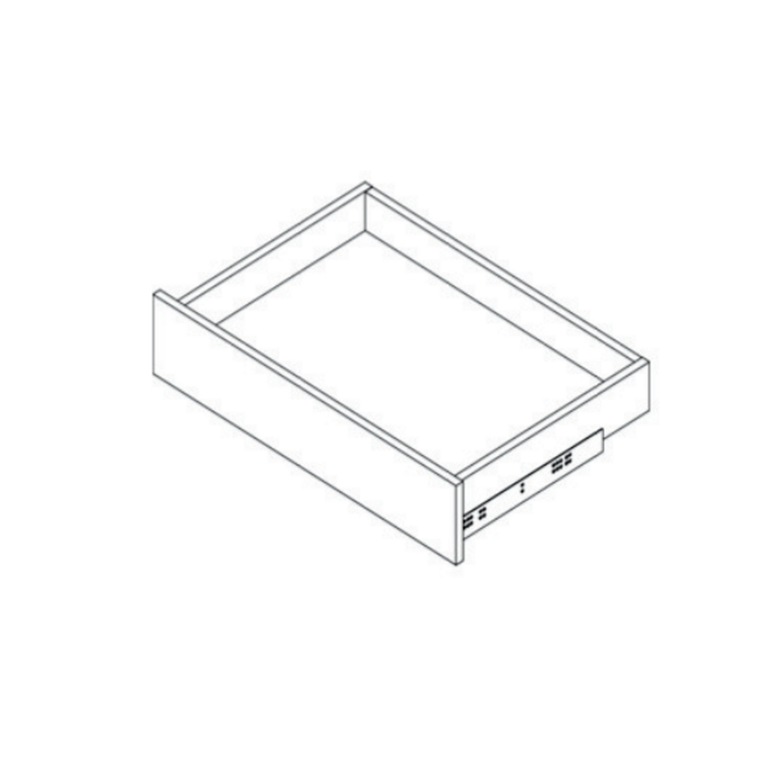 Pure Oak Closets - 21" front height drawer (20" D) - 21" Width x 06" Height x 20" Depth
