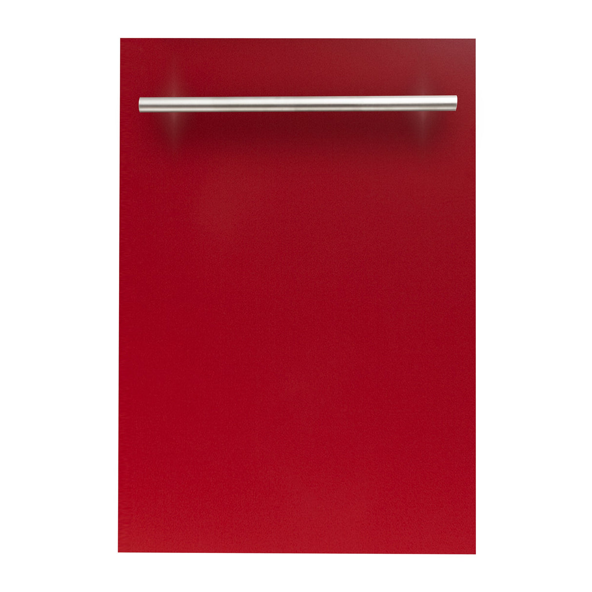 ZLINE 18 in. Compact Red Gloss Top Control Built-In Dishwasher with Stainless Steel Tub and Modern Style Handle, 52dBa (DW-RG-H-18)