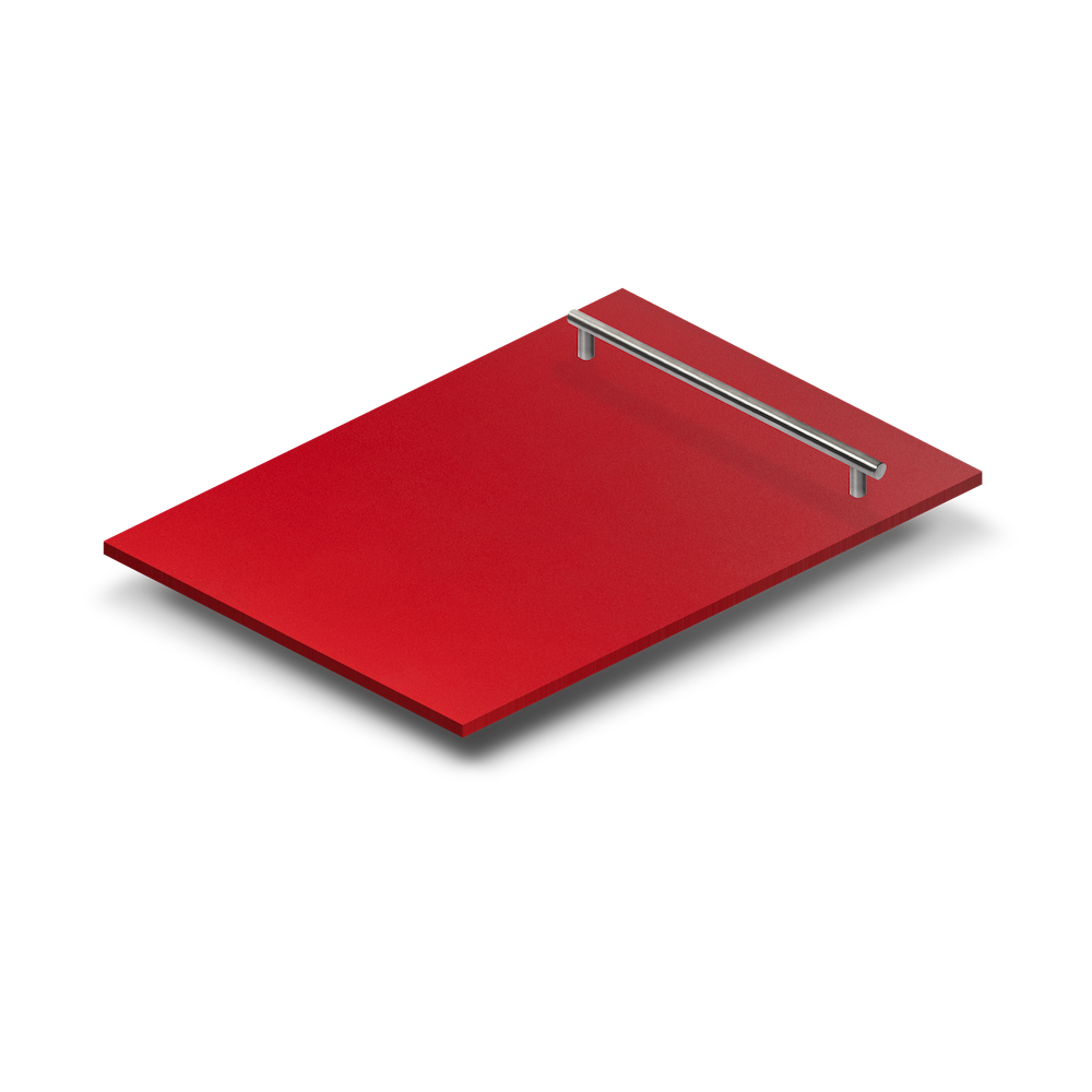 ZLINE 18 in. Dishwasher Panel in Red Matte with Modern Handle (DP-RM-H-18)