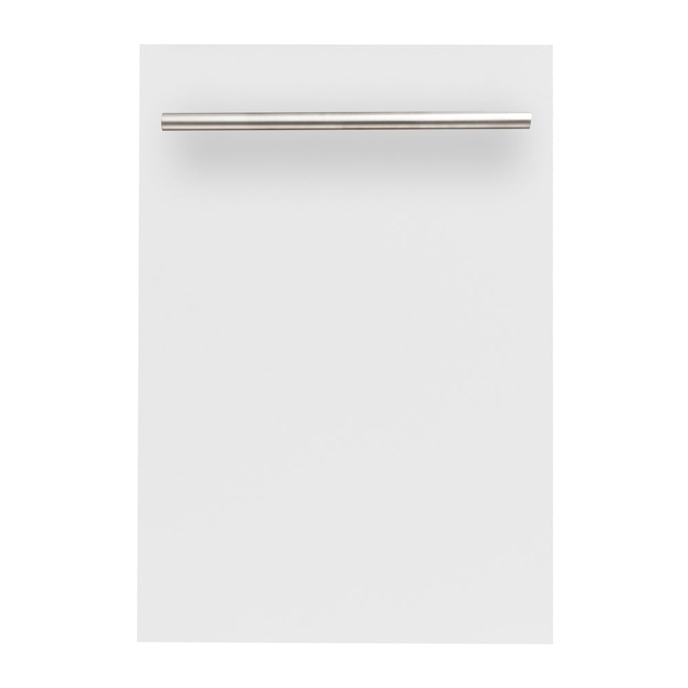 ZLINE 18 in. Dishwasher Panel in White Matte with Modern Handle (DP-WM-H-18)