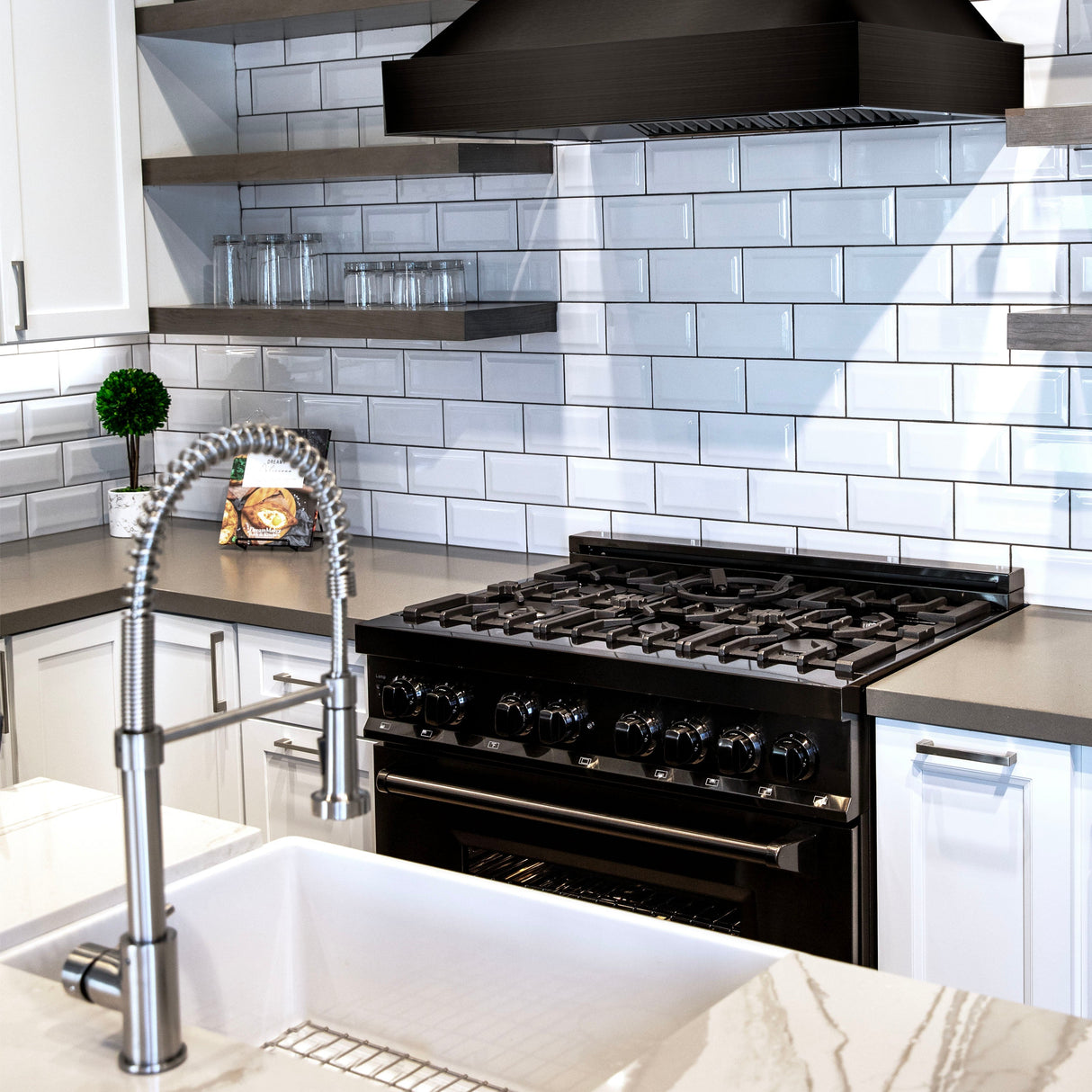 ZLINE Apollo Kitchen Faucet in Brushed Nickel (APL-KF-BN)