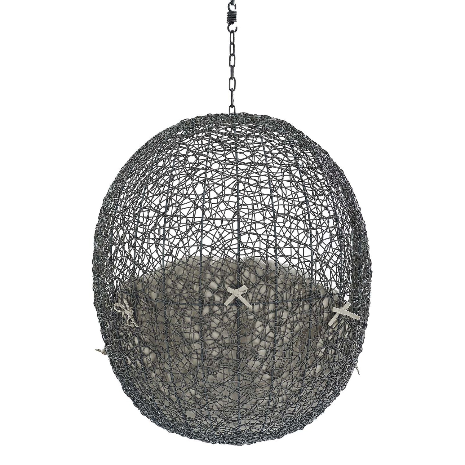 Hide Sunbrella Fabric Swing Outdoor Patio Lounge Chair Without Stand