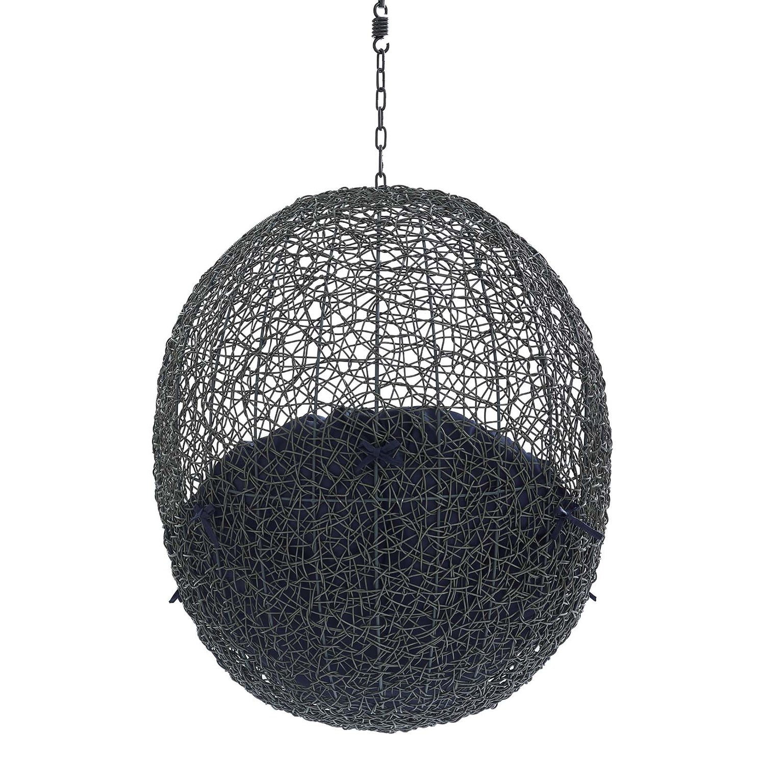 Hide Sunbrella Fabric Swing Outdoor Patio Lounge Chair Without Stand