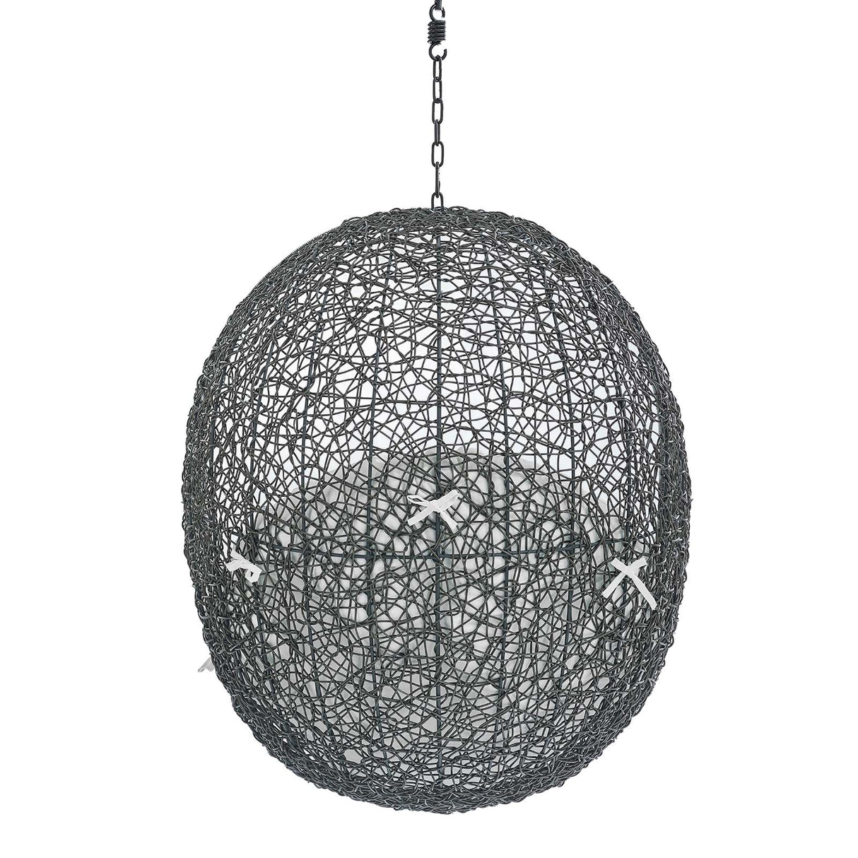 Hide Sunbrella Fabric Swing Outdoor Patio Lounge Chair Without Stand