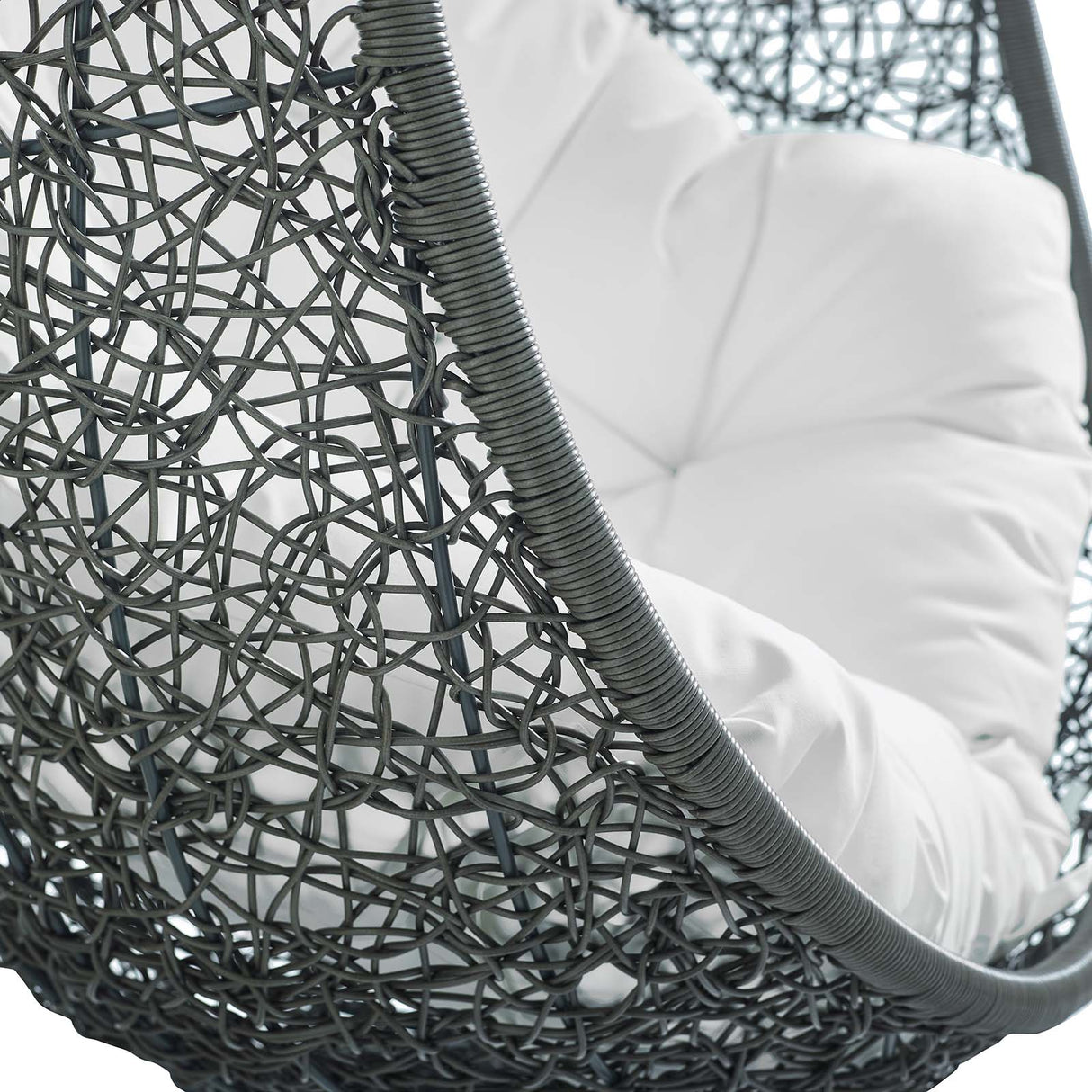 Hide Sunbrella Fabric Swing Outdoor Patio Lounge Chair Without Stand