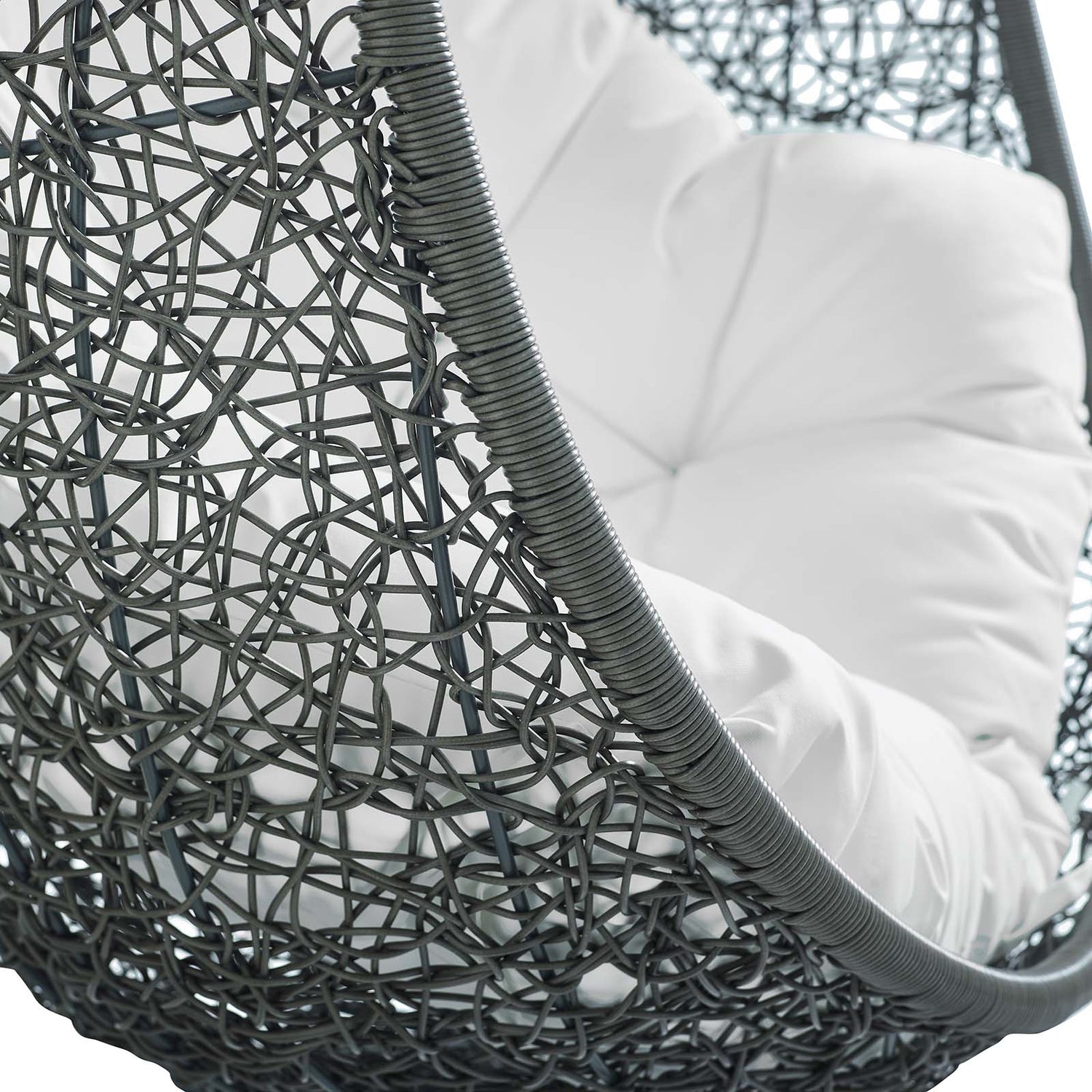 Hide Sunbrella Fabric Swing Outdoor Patio Lounge Chair Without Stand