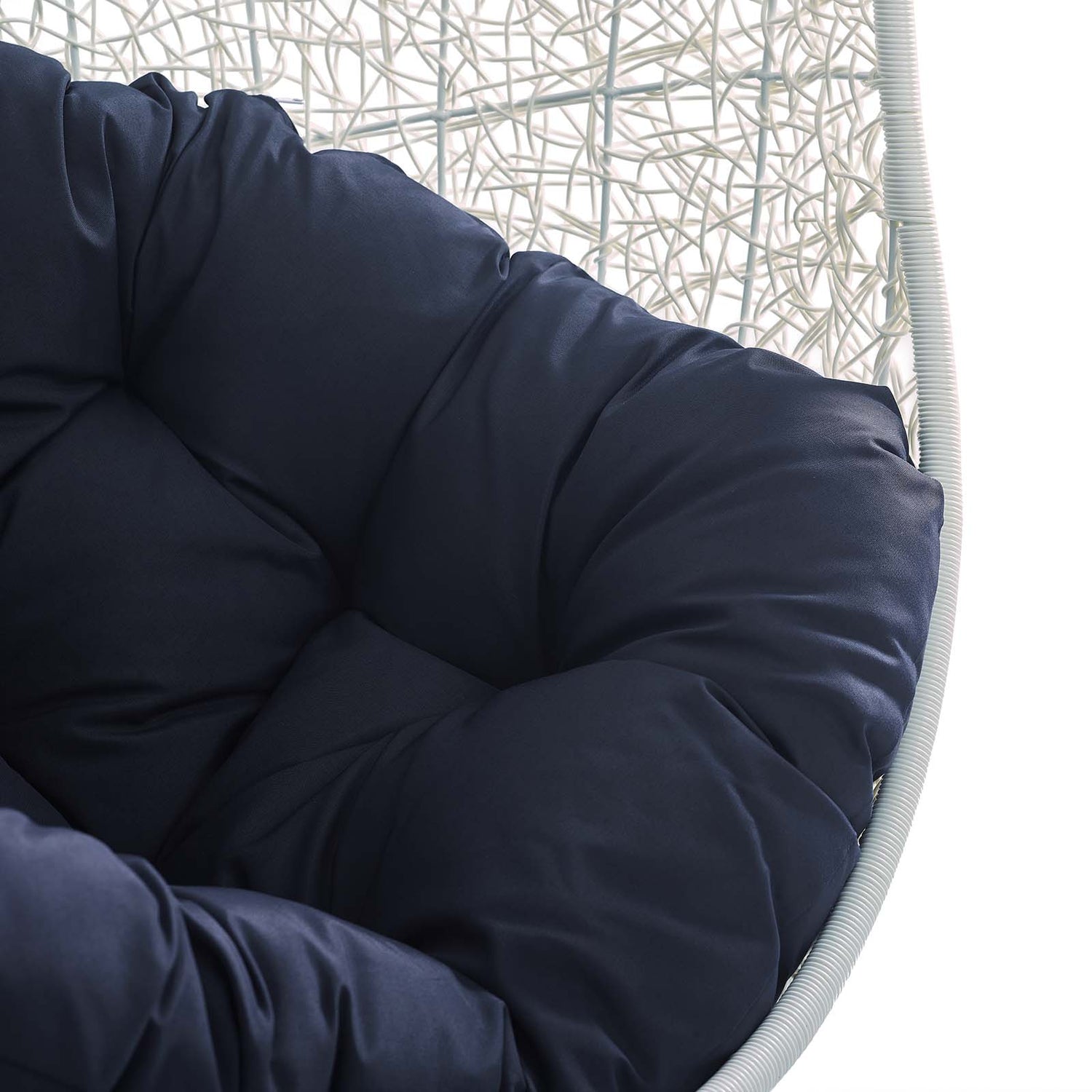 Hide Sunbrella Fabric Swing Outdoor Patio Lounge Chair Without Stand