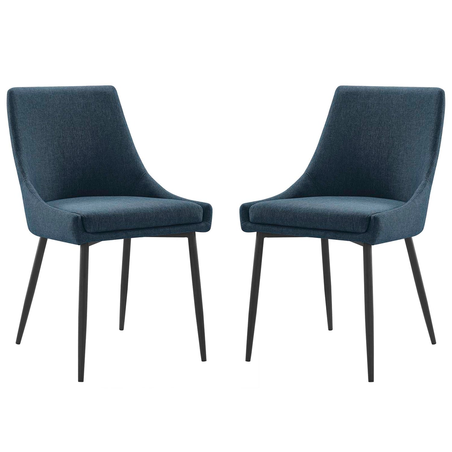 Viscount Upholstered Fabric Dining Chairs - Set of 2