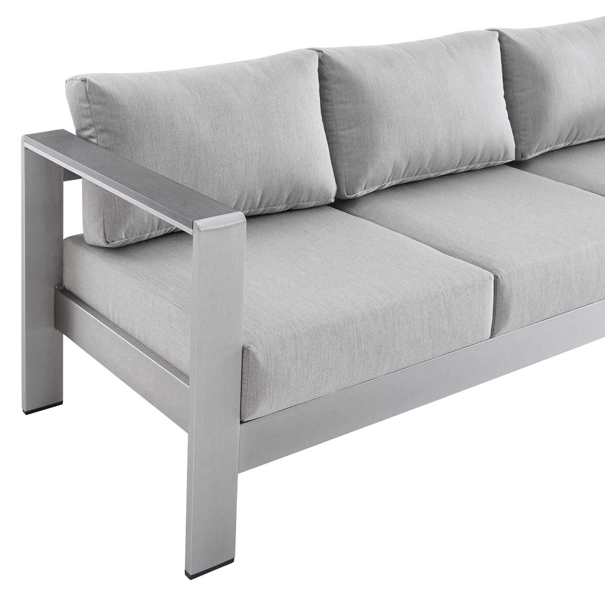 Shore Sunbrella Fabric Aluminum Outdoor Patio Sofa