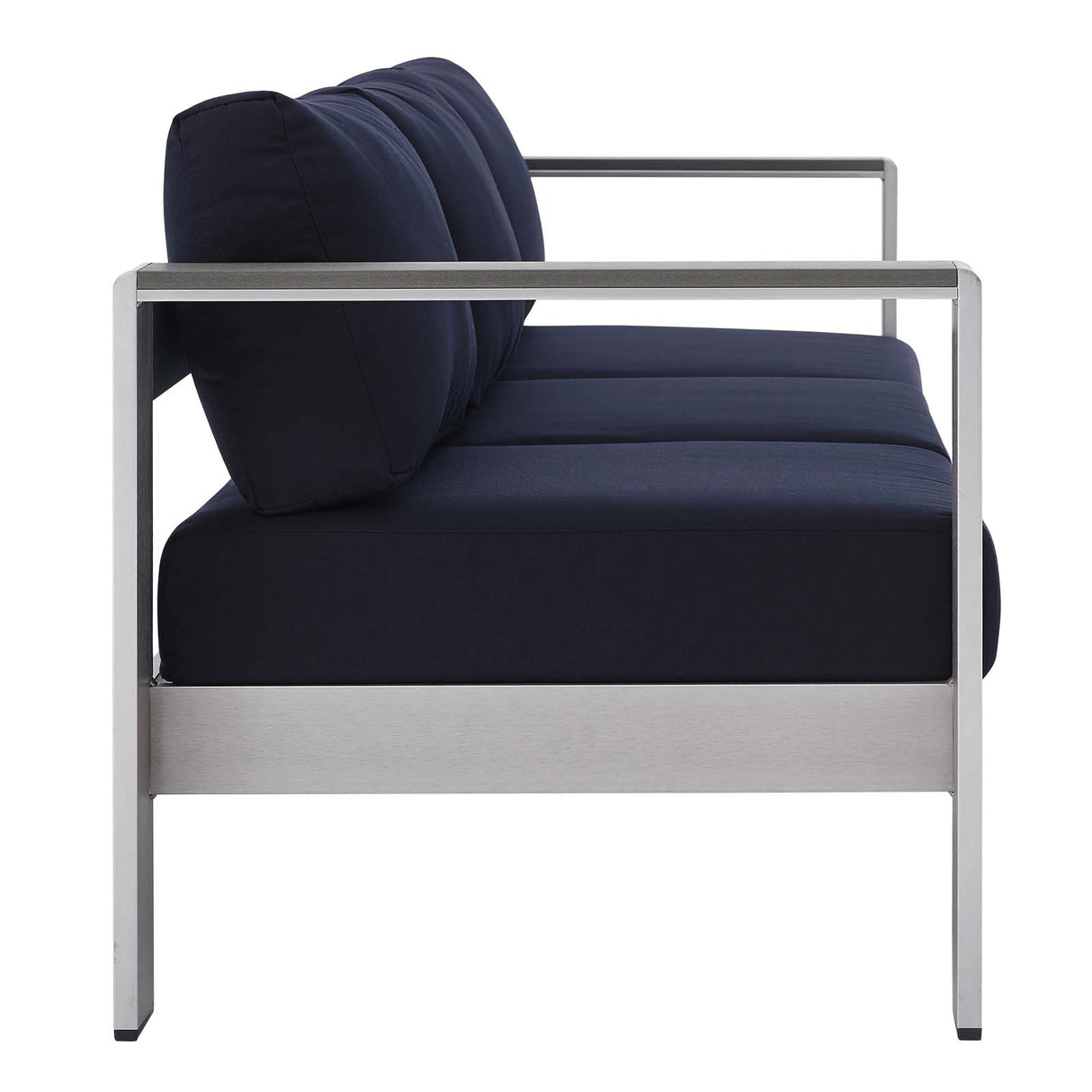 Shore Sunbrella Fabric Aluminum Outdoor Patio Sofa