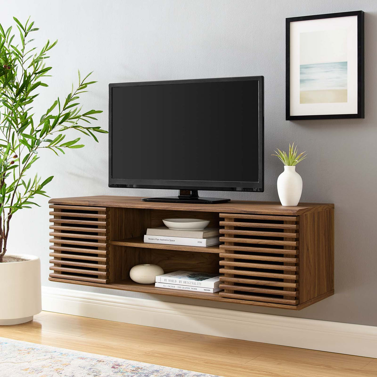 Render Wall-Mount Media Console TV Stand