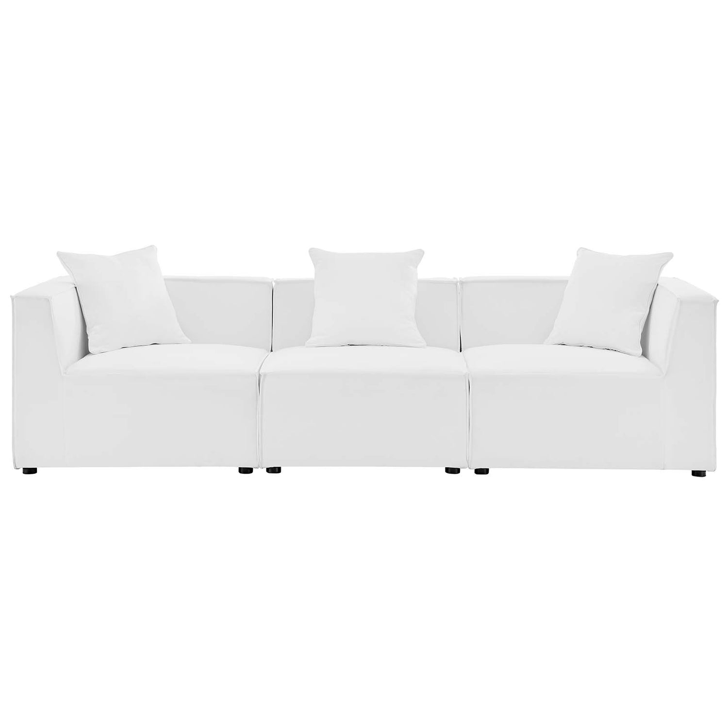 Saybrook Outdoor Patio Upholstered 3-Piece Sectional Sofa