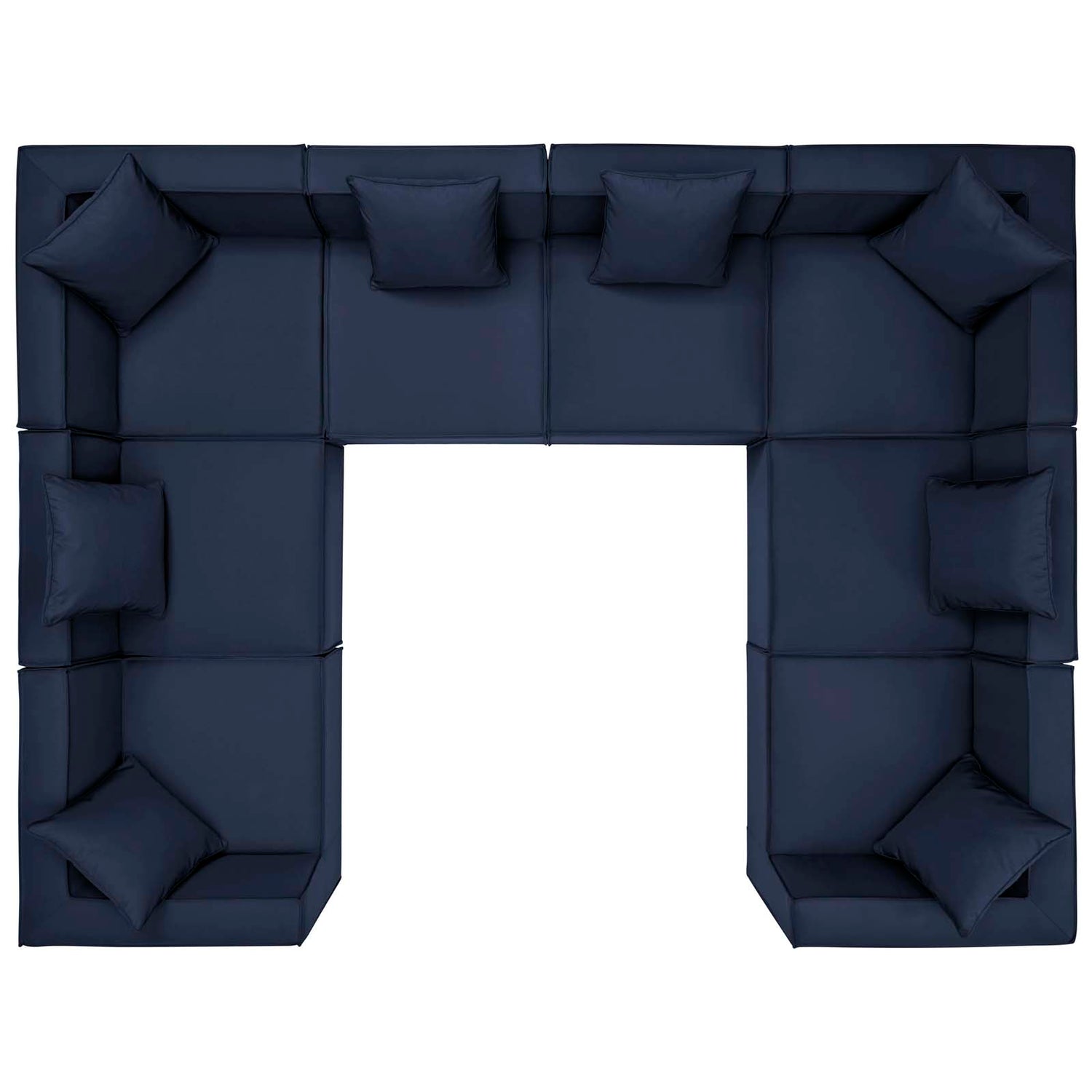 Saybrook Outdoor Patio Upholstered 8-Piece Sectional Sofa