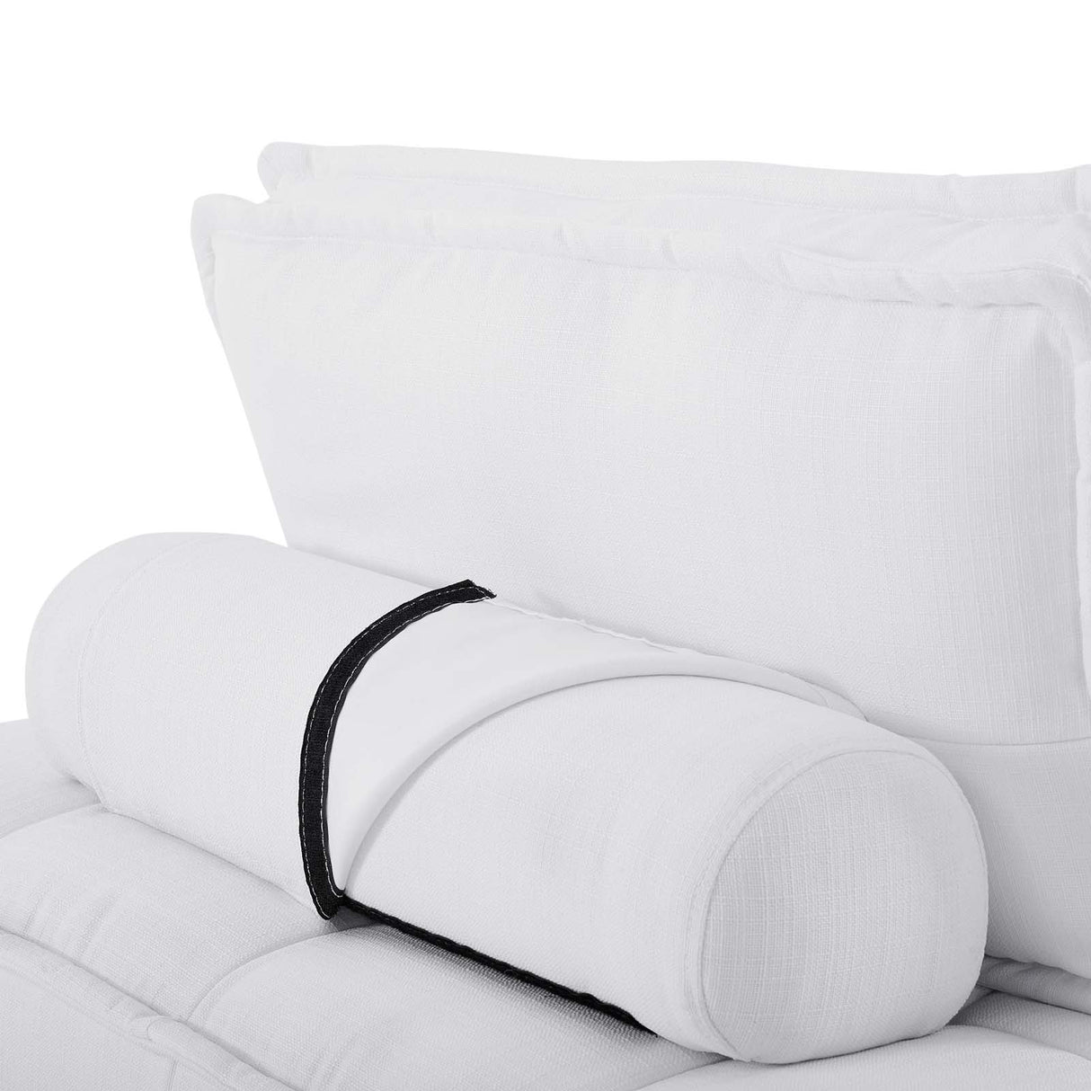 Saunter Tufted Fabric Armless Chair