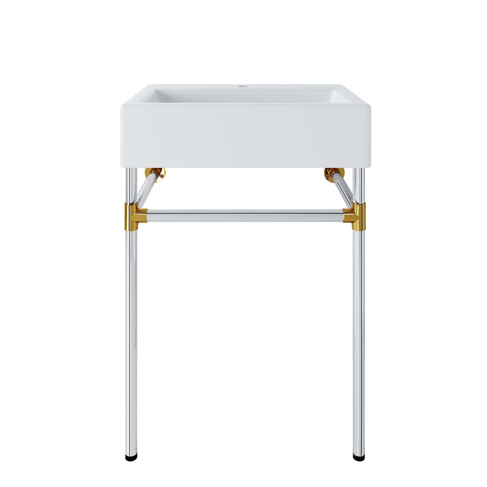 Redeem Silver Stainless Steel Wall Mount Bathroom Vanity Redeem Silver Stainless Steel Wall Mount Bathroom Vanity
