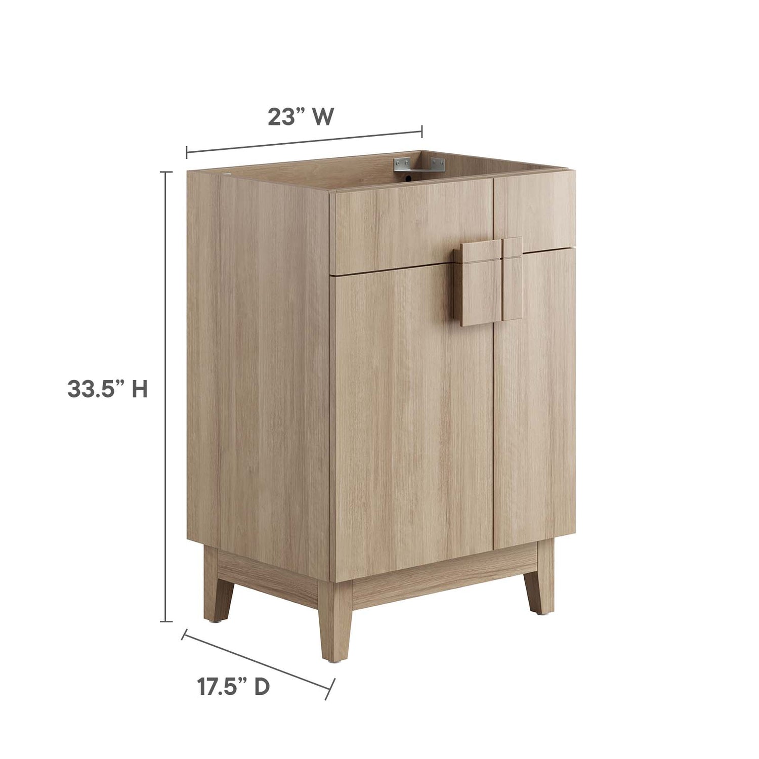 Miles 24" Bathroom Vanity Cabinet (Sink Basin Not Included)