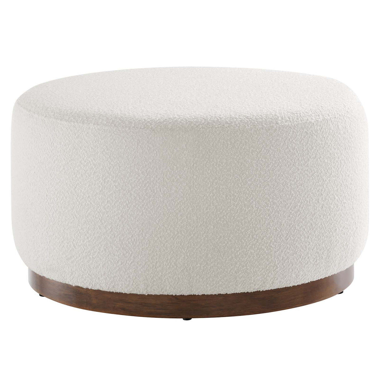 Tilden Large 23" Round Boucle Upholstered Ottoman